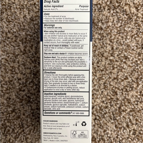 NEW! Hero Pore Release Blackhead Clearing Solution - Picture 3 of 5